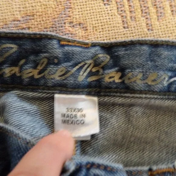 Eddie Bauer Men's Straight Leg Jeans Sz 33 X 30 - Picture 7 of 7